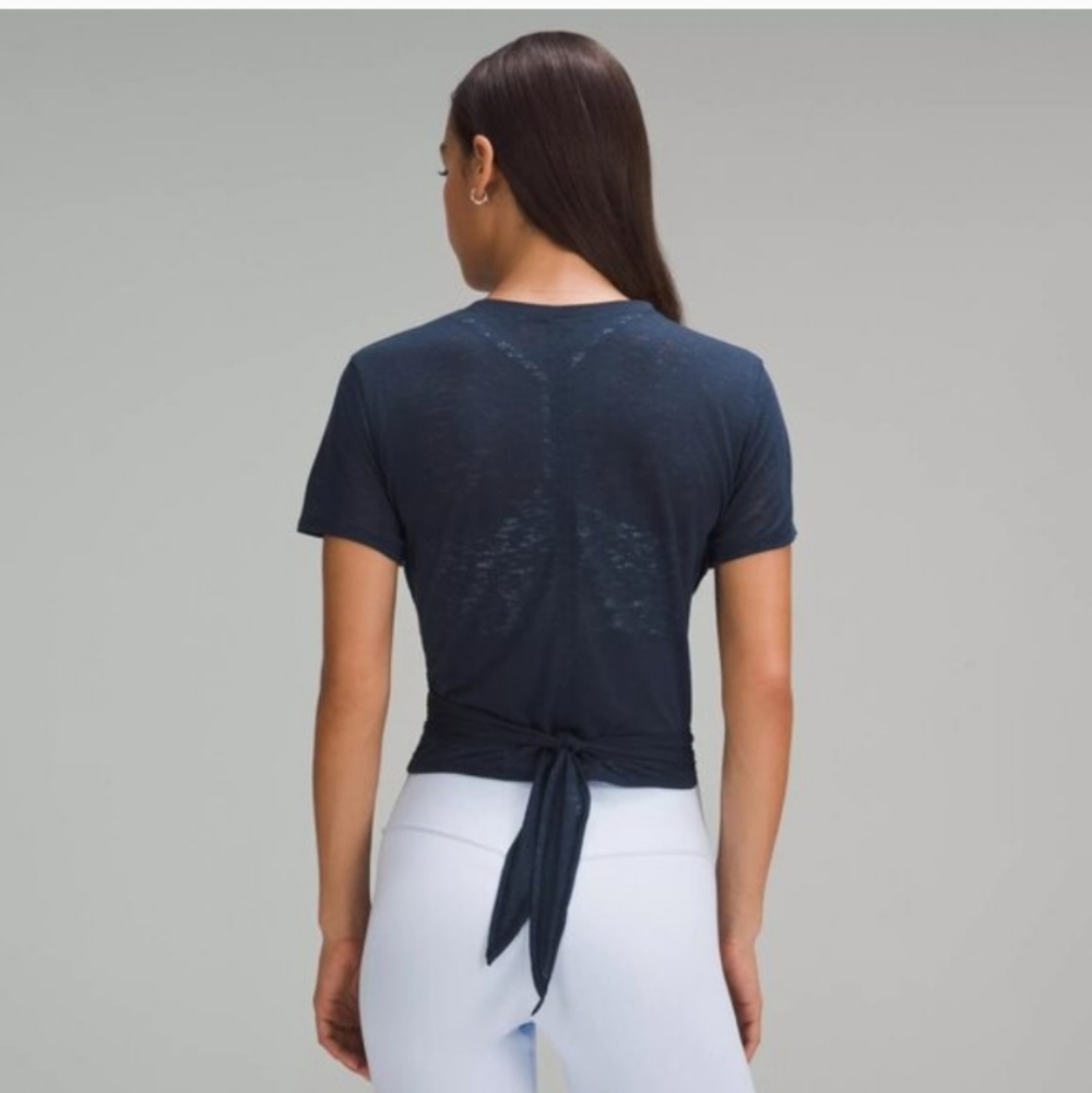 Lululemon Tie-Waist Breathable Short-Sleeve Shirt - Picture 3 of 11